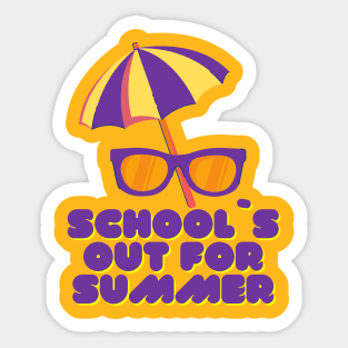 School`s Out For Summer Sticker